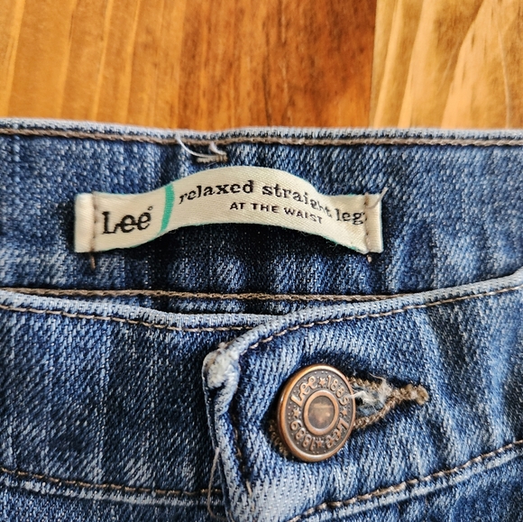 Lee Relaxed Straight Leg Womens Jeans Size 10 Long. Great Jeans - Picture 4 of 6